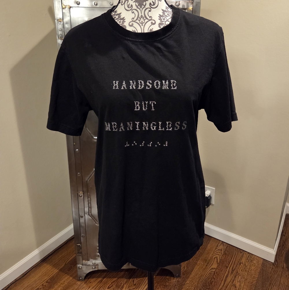 XVESSEL Handsome But Meaningless Embroidered Shirt sz Small